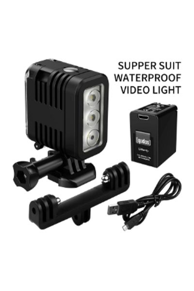 HONGDAK With 1 Battery 45 Meters Waterproof Video Led Diving Light Spot Lamp For Go Pro Gopro Underwater Fi