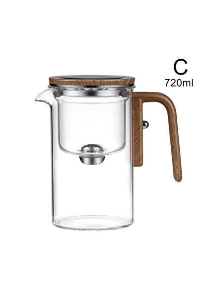 Choice White 720ml Water Separation Inner Container Teapot One Click Magnetic Switch Tea Separation Filtra