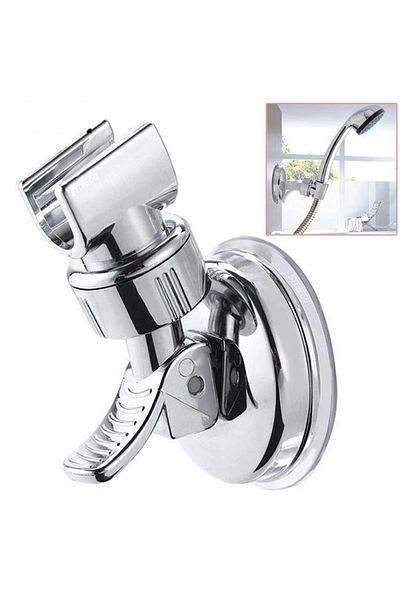 Choice Silver Adjustable Shower Rack Suction Cup Type Lotus Canopy Bracket Handheld Shower Head Bathroom No