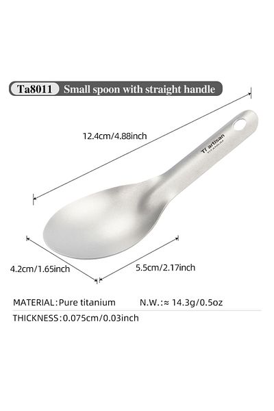 Choice spoon Tiartisan Pure Titanium Ultralight Small Fork Spoon Outdoor Cutlery Camping Picnic Portable Sp