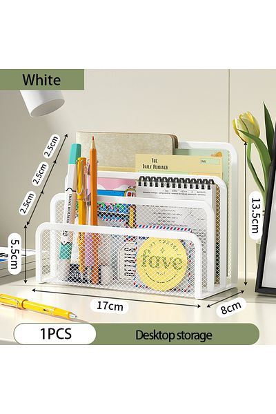 Choice White Papers Trays Notebook Stand Rack Desk 3-layer Black Metal Iron Mesh Holder for Magazine Docume