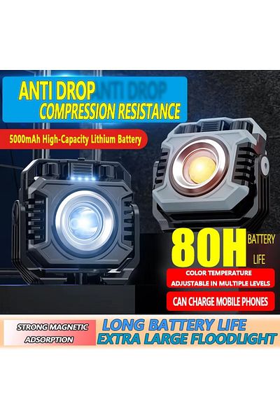 Choice black LiitoKala LF-786 Multifunctional lighting lamp Strong light portability Built-in Rechargeable