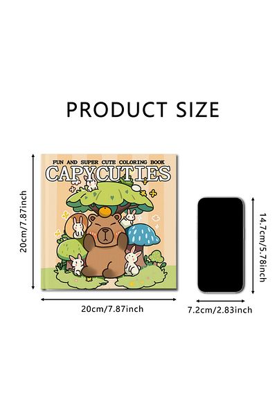 Choice CAPYCUTIES Bold-easy Patterns Coloring Book for Adults Cute Drawing Book Perfect Gift for Party a...
