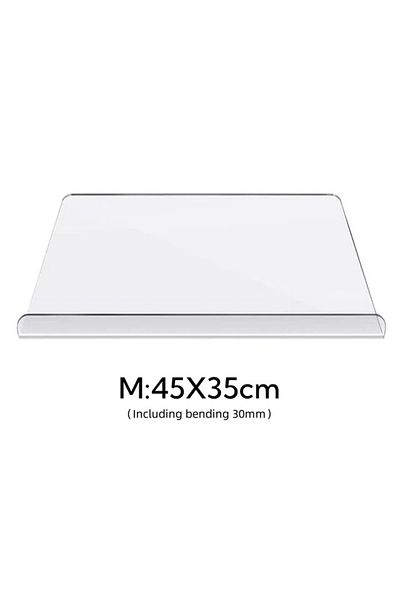 Choice 45x35cm Acrylic Cutting Boards for Kitchen Counter Clear Cutting Board for Countertop with Lip Non S