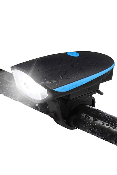 Choice Blue Waterproof 3 Modes Bicycle Headlight USB Rechargeable Mountain Bike LED Flashlight Safety Night