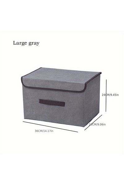 Choice Grey-L Dust-proof Storage Box Which Can Be Folded And Combined Multi-function Storage Basket For War