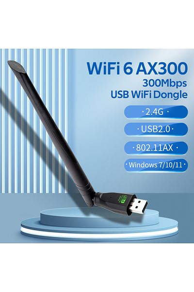 fenvi Wifi 6 Ax300 Wifi 6 802.11ax Usb Wifi Dongle Wireless Adapter Network Card 2.4ghz 5bdi Antenna For P