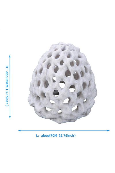 Choice White Small Aquarium shrimp house Cave Mini Porous Betta House Fish Hiding Spots Shrimp Shelter Shri
