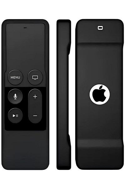 Generic Voberry Remote Controller Cover For Apple 4th Gen Series TV Black