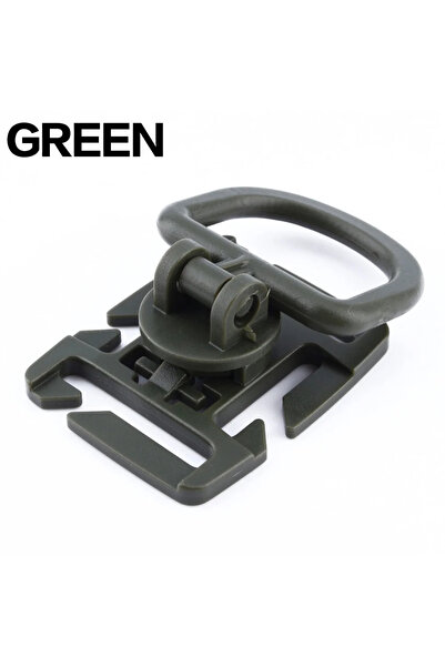 Choice Green-4pcs 4Pcs 360 Rotation D-Ring Clips Tactical Bag Accessories for...