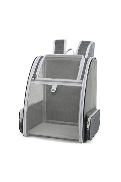 Choice Grey Pet Cat Carrier Bag Outdoor Travel Backpack for Cats Small Dogs Breathable Cat Carrying Bag Sui