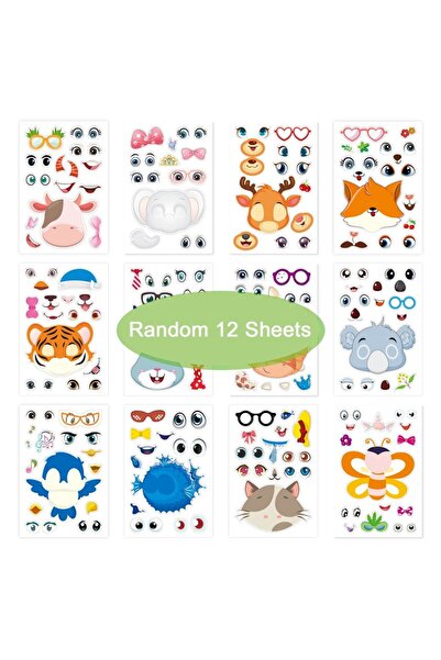 choice2 12Pcs BLTZ Style 2 12Sheets Children DIY Puzzle Sticker Games 12 Anim...