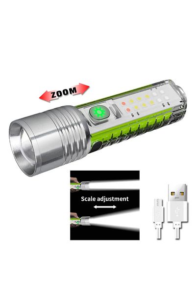 Choice Built-in battery zoom BALDR Multifunctional Mini Keychain Flashlights Rechargeable LED Emergency Tor