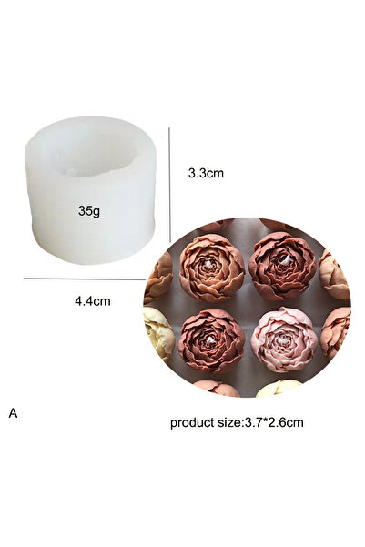 Choice1 قالب سيليكون 01 قالب تقليب السكر على شكل زهرة، قالب سيليكون ثلاثي الأ...