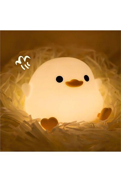 Choice Duck Cute Duck Capybara Night Light for Kids Animal Silicone Nursery Night Lamp Touch Control Nightl