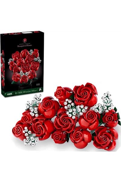 Choice (Color Box Mail Orde Compatible with Lego Bouquet Building Blocks New Assembled Ornaments Preserved