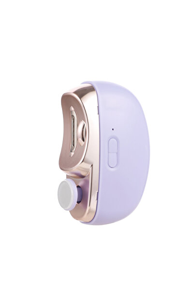 choice2 مقص أظافر كهربائي أرجواني، مقص أظافر أوتوماتيكي مع ضوء، مقص أظافر أصا...