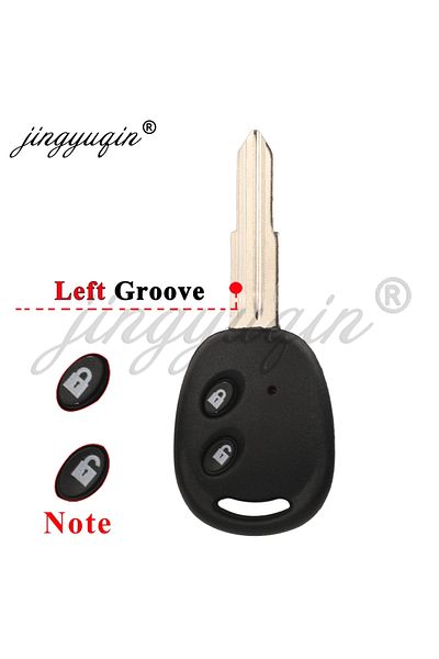 Choice Left Blade Key shell jingyuqin 2 Buttons Car Remote Key Shell Fob For Chevrolet Spark Beat Sail Aveo