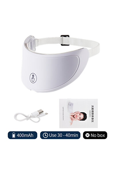 Choice قناع الوجه فوتون ليد 7 ألوان بدون رقبة مربعة، علاج بالضوء الأحمر، قناع تجميل الوجه والرقبة مضاد للشيخوخة، للاسترخاء