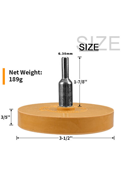 SI FANG مزيل ملصقات 90 مم Sbestily 3.5 بوصة، ممحاة عجلة السيارة، تنظيف سطح ال...