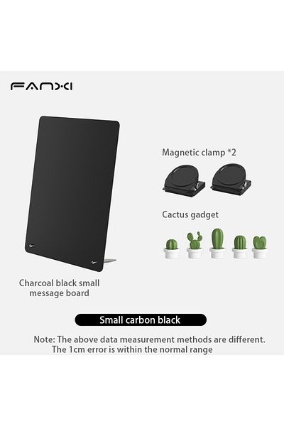 Choice Small black set Magnetic Bulletin Board with Stand Magnetic Board for Tabletop with Magnetic Clamp M