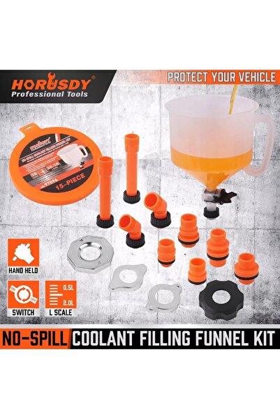 Choice مجموعة قمع سائل التبريد المانع للانسكاب من هوروسدي، إعادة تعبئة مبرد ا...