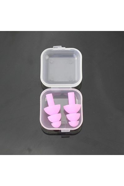 Choice Pink 1Pairs Soft Silicone Earplugs Waterproof Swimming Ear Plugs Reusable Noise