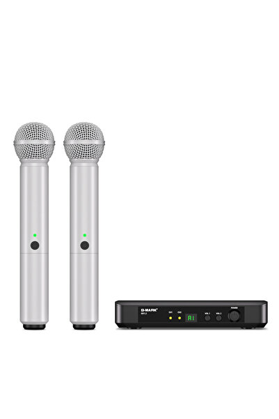 Choice ميكروفون كاريوكي GO1-2 أبيض - مقبس أوروبي G-MARK GO1.2 ميكروفون لاسلكي...