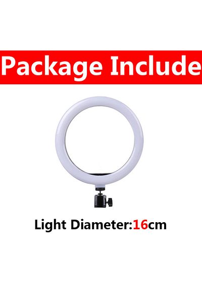 Fomscvka 16cm Only Lamp 16/26/33cm LED Selfie Ring Light with Phone Stand Dimmable led Fill Lamp Photography