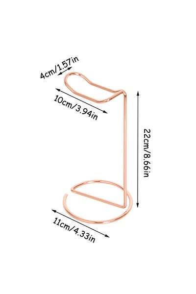 Choice Rose Gold Stainless Steel Headphone Bracket Headphone Storage Rack Desktop Universal Support Metal R
