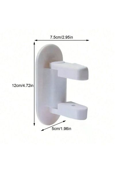 Choice White 1pc Children's Door Lever Lock, Children Safety Door Lock Home Protection Lock, 3m Adhesive