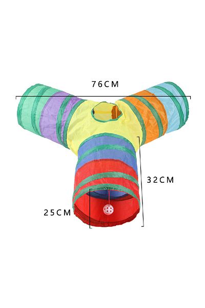 Choice Y tunnel cat play tunnel interactive toy,hide and seek tunnel, portable&collapsible pop up cat tunne