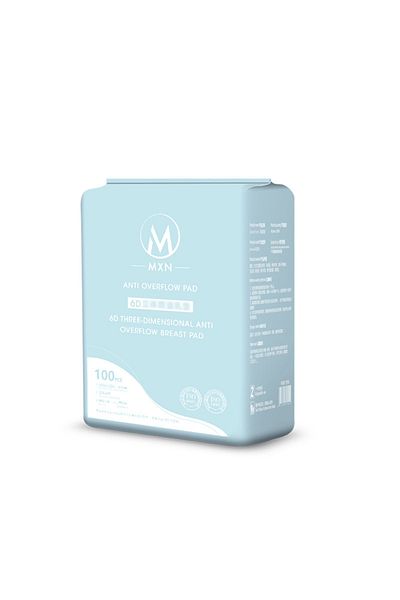 Choice Blue 100PCS Breastfeeding Disposable Breast Nursing Pads Breathable Slim Super Absorbency Cotton Bre