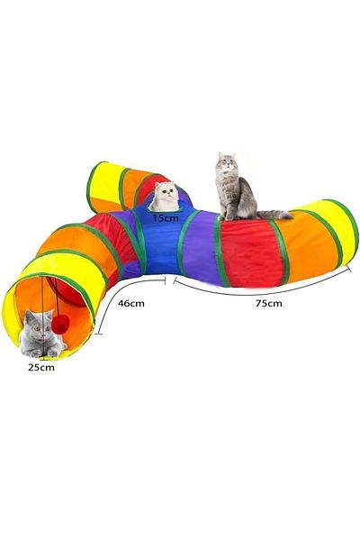 Choice 1 pcs As shown Cat Tunnel Foldable Cat Tunnel Pet Supplies Cat S T Y Pass Play Tunnel Cat Toy Breath