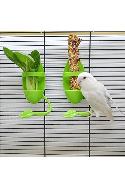 Choice 1pcs Bird Cuttlebone Holder Bird Cage Feeding Holder Vegetable Fruits Cuttlebone Holder for Parro...