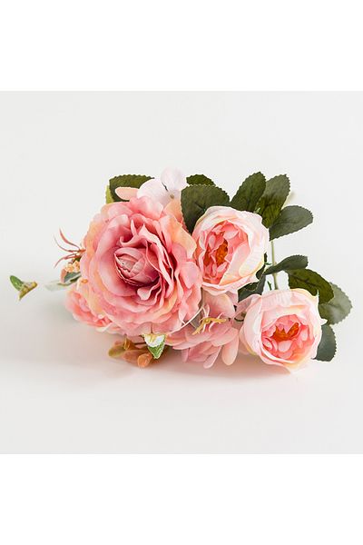 Choice Pink 30cm Rose Bouquet Silk Peony Artificial Flowers Christmas Decorations For Home Diy Crafts Autum