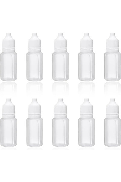 Choice 10 قطع 15 مل بلاستيك 10 قطع 3 مل/5 مل/10 مل/15 مل/20 مل/30 مل/50 مل عيون قطارة سائلة زجاجات قابلة لإعادة التعبئة