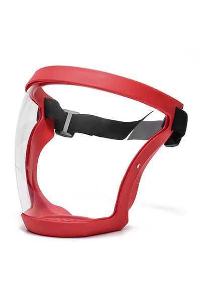 Choice Red Full Face Protection Anti Droplet Mask Anti Fog Anti Splash Head Wear Glasses Space Spherical