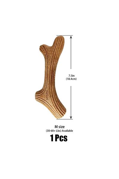 Choice M 18.4cm 7.24inch 1 Dog Chew Toys Real Wooden Deer Antlers for Aggressive Chewers Large Dog Chewing