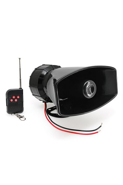 Choice 12V Black 12V Car Horn 150DB Emergency Amplifier Hooter Speakers Loud 7 Sound Megaphone Tone 12V Wa