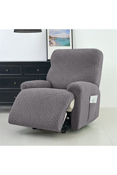 Choice 1seat A3 4Pcs/set Jacquard Recliner Sofa Cover Stretch Armchair Slipco...