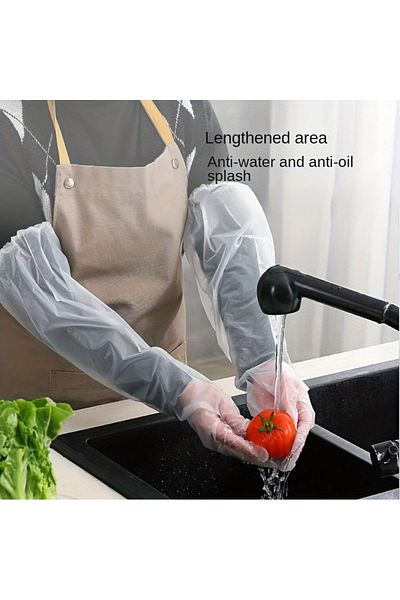 Choice 20pcs 20pcs/set Extra Long Kitchen Cleaning Gloves, Waterproof and Oil Resistant, Durable and Comfor