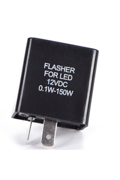 Choice 12V 2 Pin Motorcycle Blinker Adjustable Electronic LED Flasher Relay T...