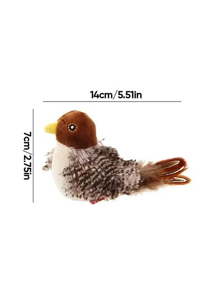 Choice 1pcs Bird Toy Cat Feather Toys Cat Feather Toys Interactive Cat Toy With Sounds And Flapping Movemen