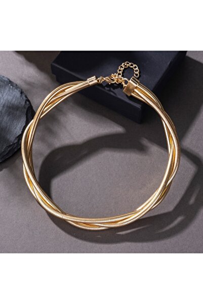 Choice YF4106-1 قلادة ذهبية اللون بتصميم هيب هوب بانك مبالغ فيها للنساء والرجال وأزياء بسيطة وهولي