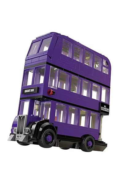 Choice bagged 75957 In Stock 419pcs Harry Magical World of Wizards The Knight Bus Purple Triple-decker Bui