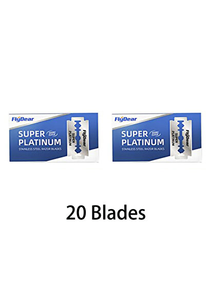 Choice3 20 blades Stainless steel double-sided shaver, men's shaver, sharp blade replaceable, old-fashioned