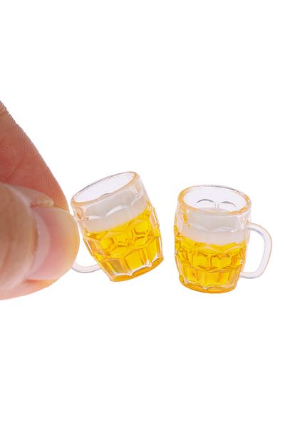 Choice Toys for Dollhouse 1/12 Miniature Scene Model Scale Dollhouse Accessories Mini Beer Cup Mug Kid Toy