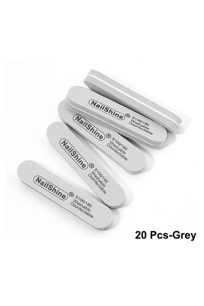 Choice 20 قطعة من مبردات الأظافر الصغيرة الملونة ذات الحبيبات 100/180، مجموعة...