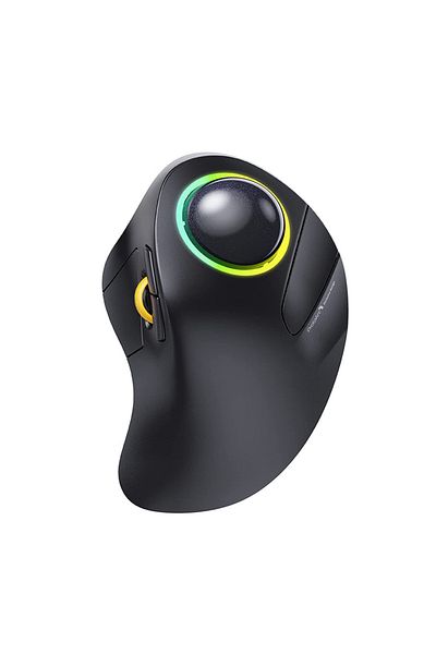 Choice black Wireless Trackball Mouse Bluetooth Rechargeable Ergonomic RGB Mice for Computer Laptop iPad Ma
